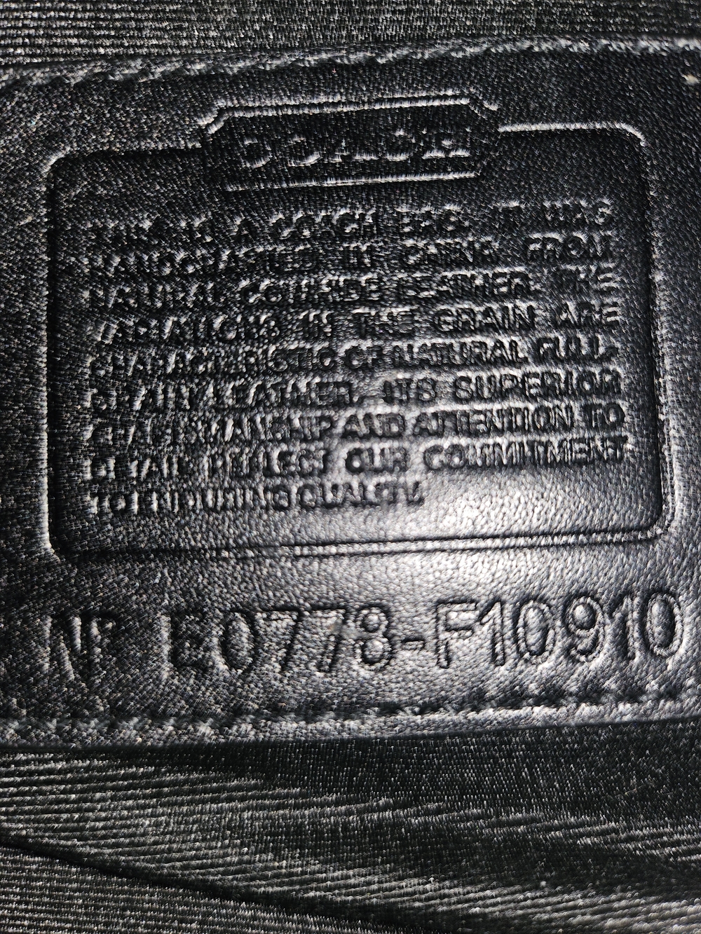 Coach Black Leather Interior Patch Bag - Picture 2 of 10